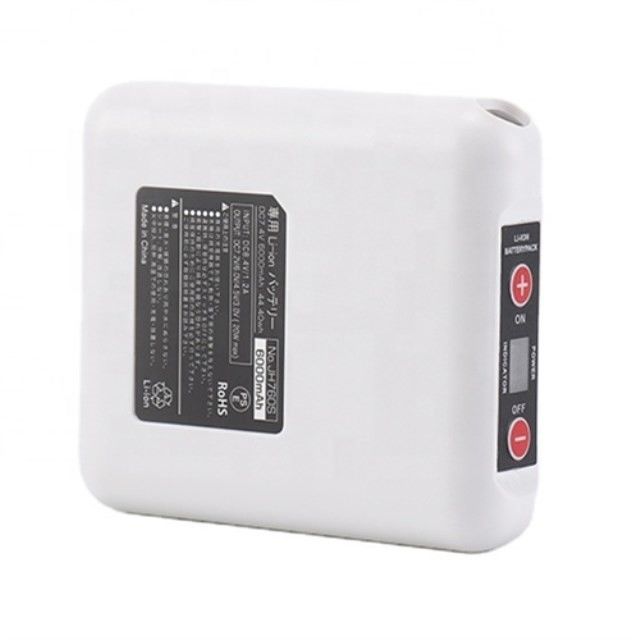 एबीएस गर्म कपड़े बैटरी 7.4V 4400mAh डीसी3.5x1.35mm छेद चार्जिंग पोर्ट
