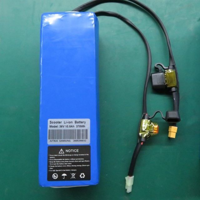 ई स्कूटर के लिए XT60 के साथ 12v 18650 बैटरी पैक 2600mAh 36V 10.4Ah