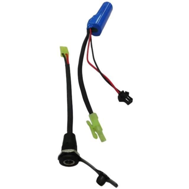 DC5521 चार्जिंग प्लग के साथ SM-2P वॉटर पंप बैटरी 18650 1s 3.7v 2000mAh