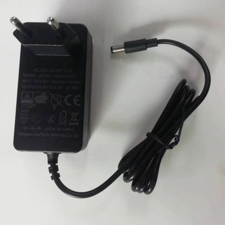12.6v 3a एसी डीसी एडाप्टर चार्जर यूरोपीय मानक प्लग डीसी5.5x2.1 मिमी पुरुष