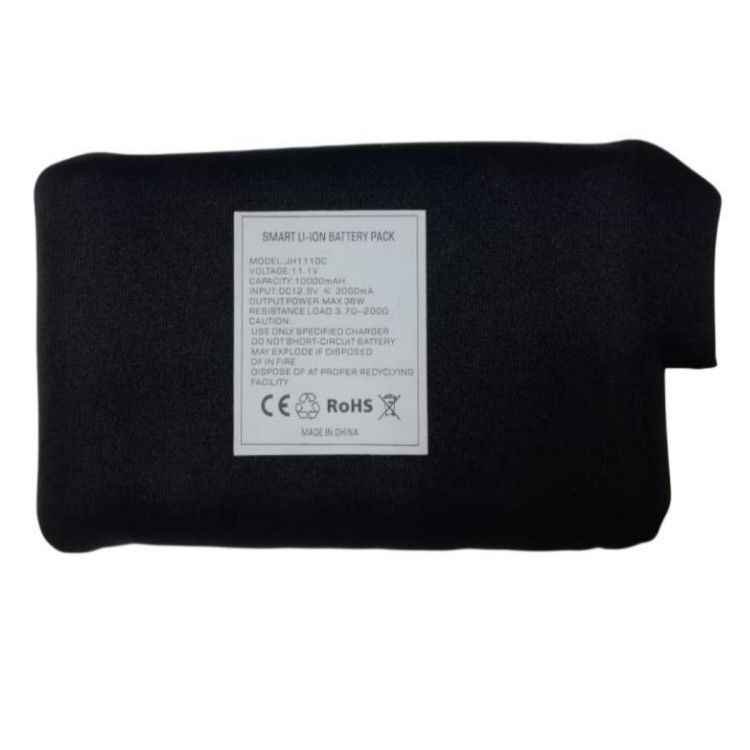 सर्दियों में गर्म कपड़े बैटरी 7.4V 12V 10000mAh डीसी चार्जिंग हेड काला रंग