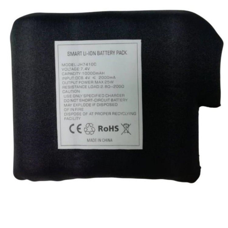 काले डाइविंग कपड़े 7.4 V 10000mah बैटरी 21700 2S2P गर्म कोट के लिए लपेटा
