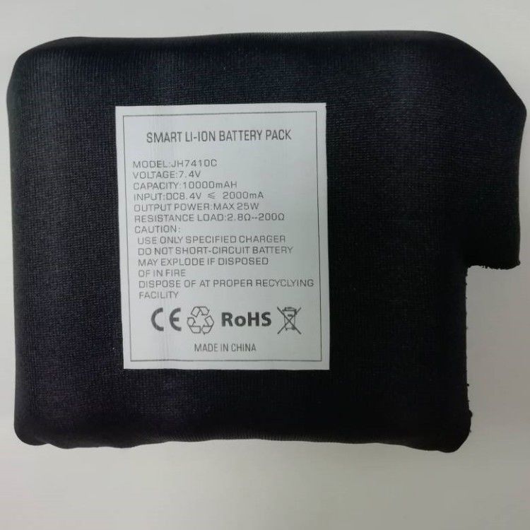 काले डाइविंग कपड़े 7.4 V 10000mah बैटरी 21700 2S2P गर्म कोट के लिए लपेटा