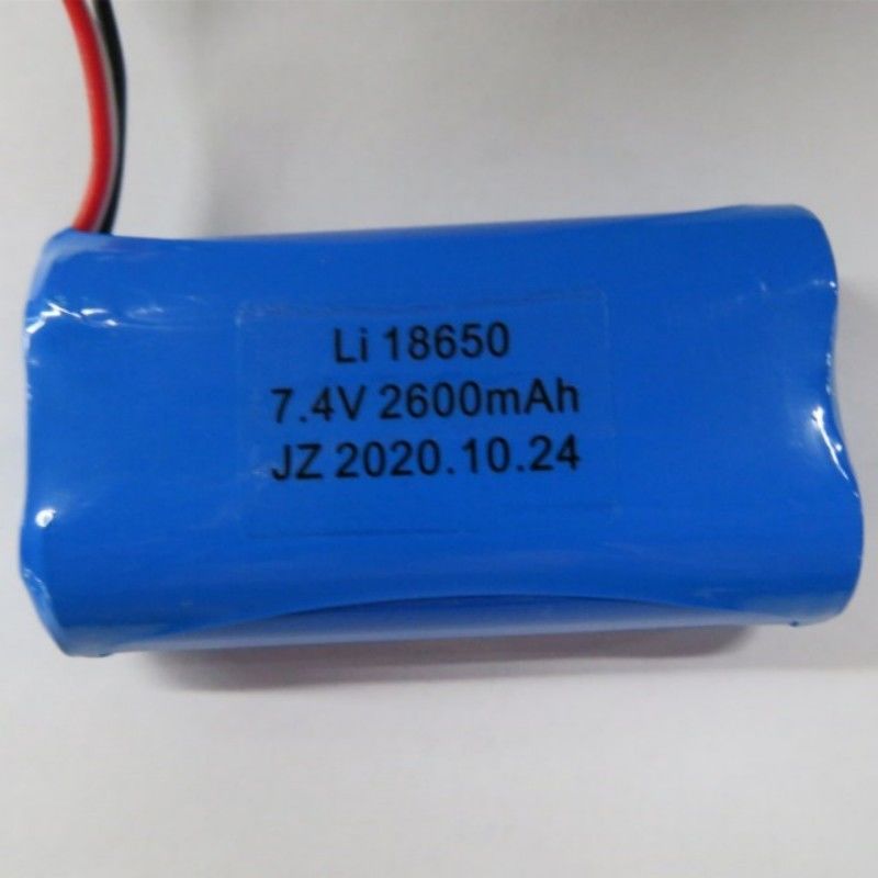 7.4V 2600mAh 18650 सेल बैटरी पैक 3 लीड और 3-पिन संपर्क के साथ पोस्ट मशीन के लिए