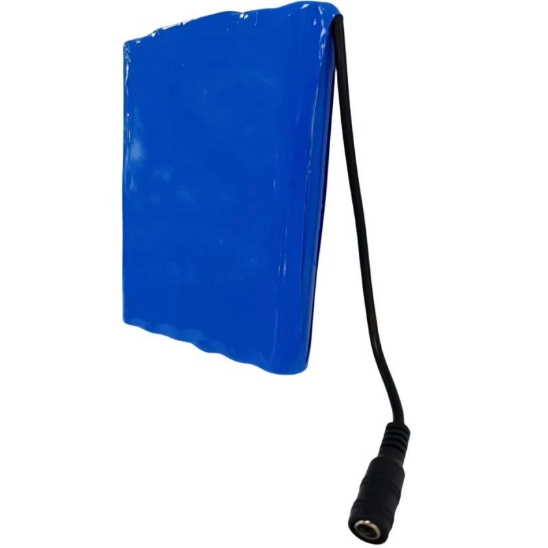 स्लिम 18650 बैटरी पैक 6S2P 22.2V 5Ah के साथ DC 5.5x2.1mm कनेक्टर BMS ऊपर