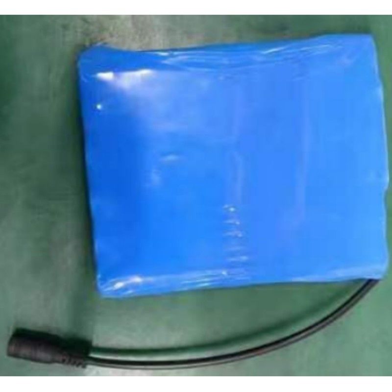 स्लिम 18650 बैटरी पैक 6S2P 22.2V 5Ah के साथ DC 5.5x2.1mm कनेक्टर BMS ऊपर