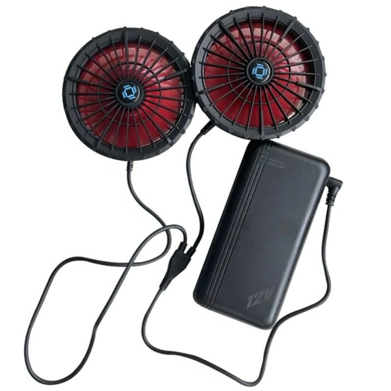 वातानुकूलित जैकेट शीतलन पंखे बैटरी 12v 20000mAh उच्च गति 10H कार्य समय