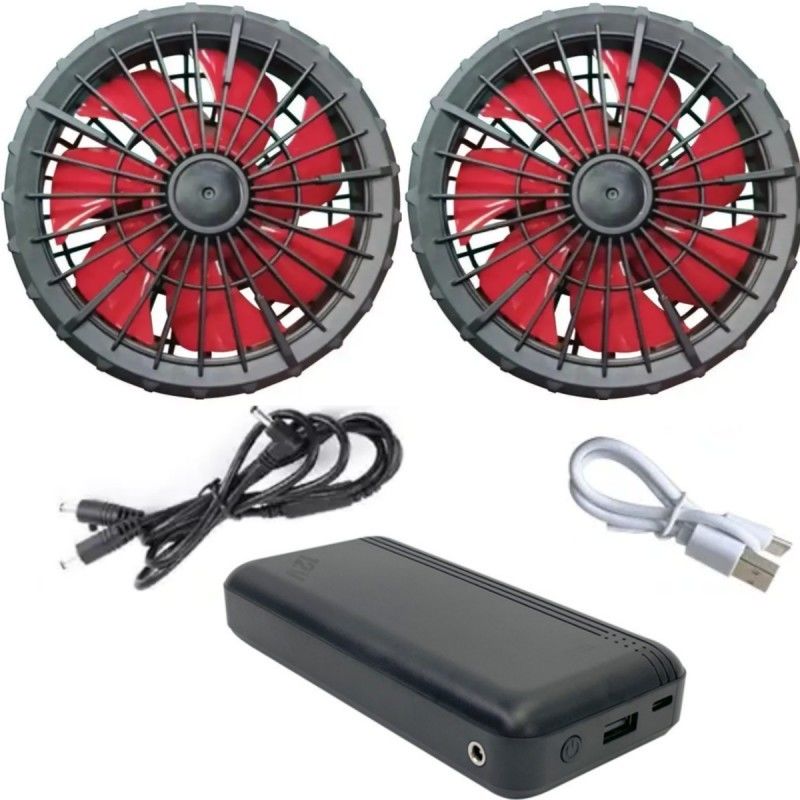 वातानुकूलित जैकेट शीतलन पंखे बैटरी 12v 20000mAh उच्च गति 10H कार्य समय