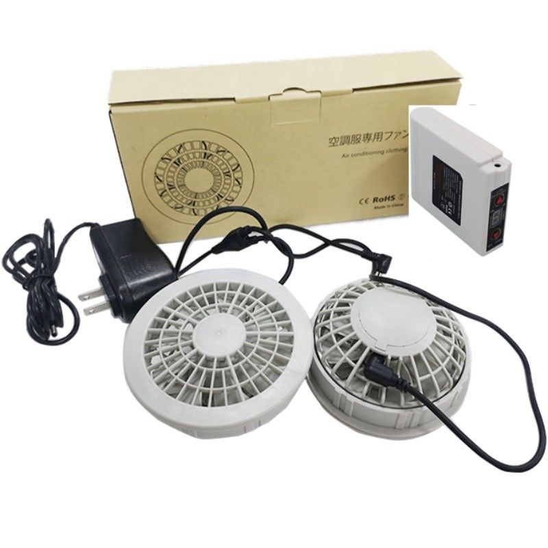 PSE पंखे बैटरी सेट 7.4V 5200mAh जैकेट शीतलन पंखे सेट 4 स्तर हवा की गति