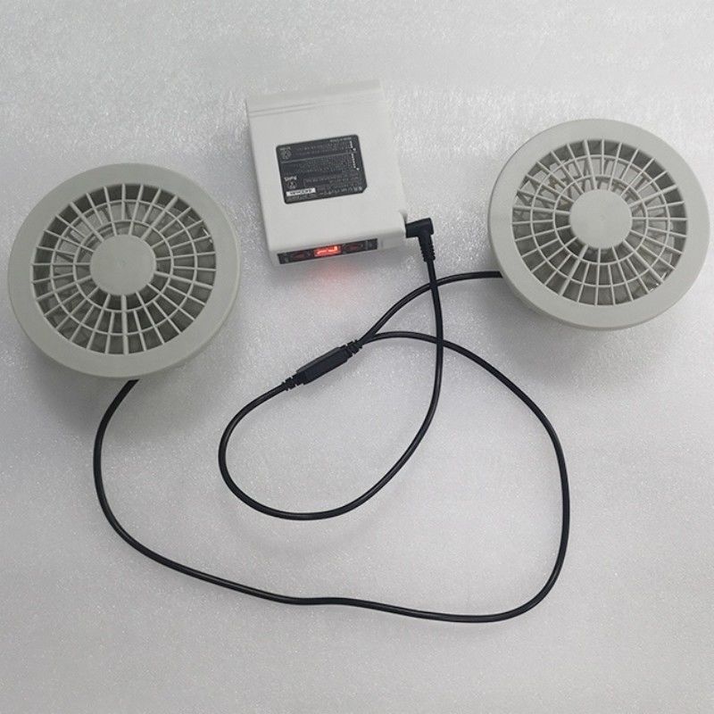 PSE पंखे बैटरी सेट 7.4V 5200mAh जैकेट शीतलन पंखे सेट 4 स्तर हवा की गति