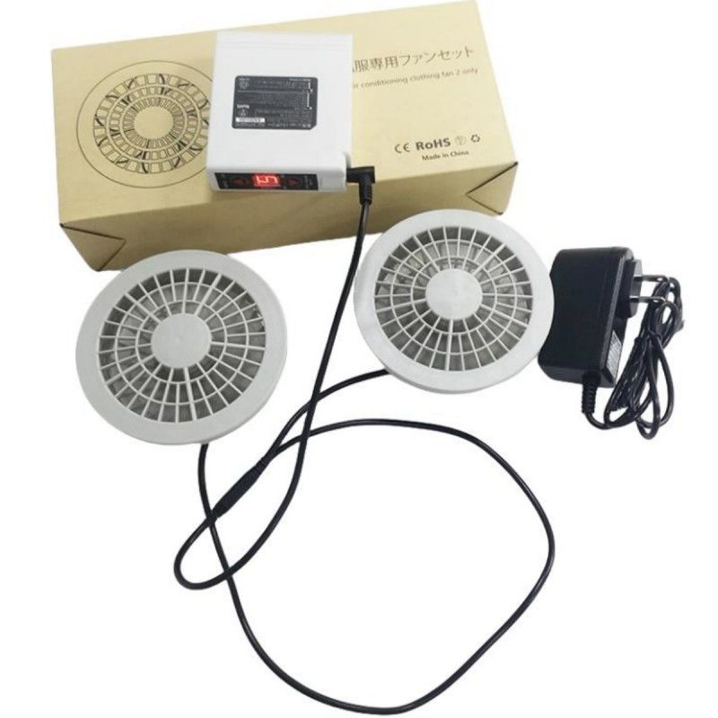 PSE पंखे बैटरी सेट 7.4V 5200mAh जैकेट शीतलन पंखे सेट 4 स्तर हवा की गति
