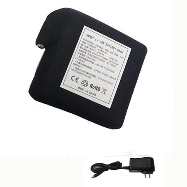 काले कपड़े में लपेटा हुआ बैटरी 7.4V 4400mAh 5200mAh 6400mAh 7000mAh बैटरी हीटेड वेस्ट के लिए