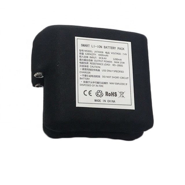 काले कपड़े में लपेटा हुआ बैटरी 7.4V 4400mAh 5200mAh 6400mAh 7000mAh बैटरी हीटेड वेस्ट के लिए