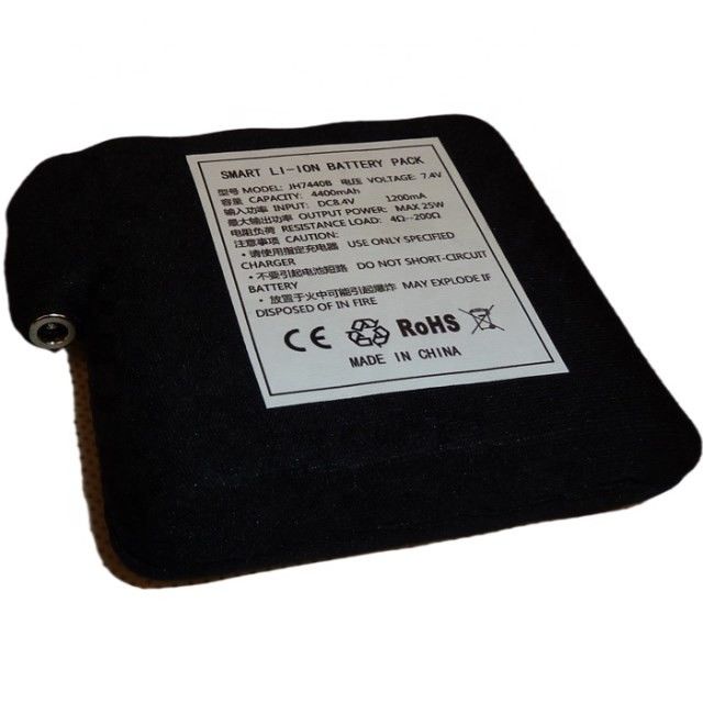 काले कपड़े में लपेटा हुआ बैटरी 7.4V 4400mAh 5200mAh 6400mAh 7000mAh बैटरी हीटेड वेस्ट के लिए