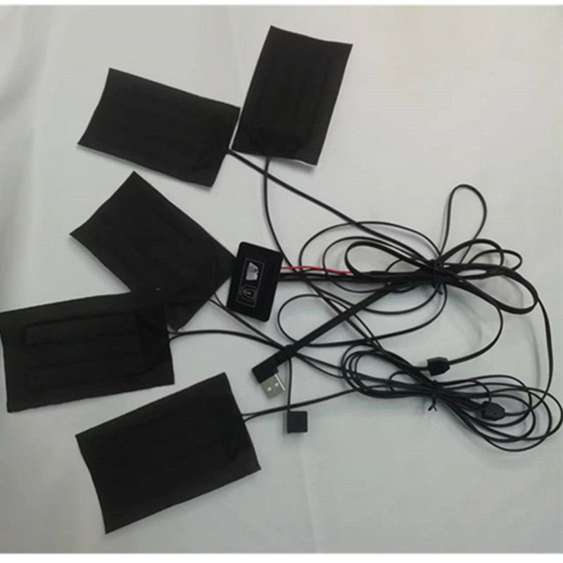 कंबल कपड़े हीटिंग पैड 5pcs प्रत्येक 7x11cm 5 में एक 5V USB हीटिंग पैड के लिए वेस्ट
