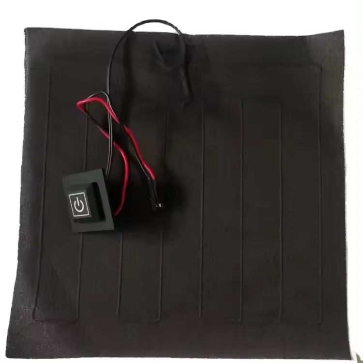 कस्टम कपड़े हीटिंग पैड आकार 20x20 सेमी 3.7V SM 2Pin प्लग के साथ