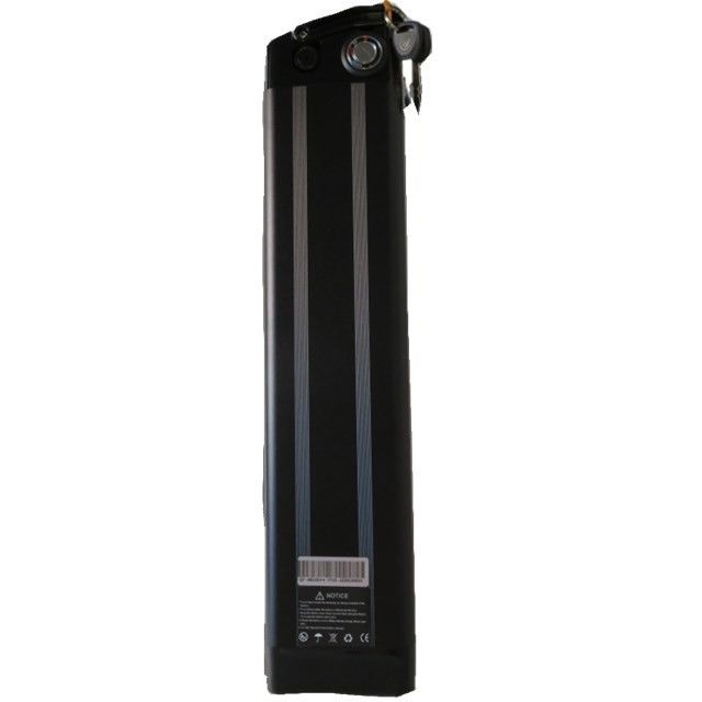 48V 20Ah सिल्वर फिश स्टाइल ईबाइक बैटरी पैक के साथ 13S8P 104pcs सेल 515mm लंबाई