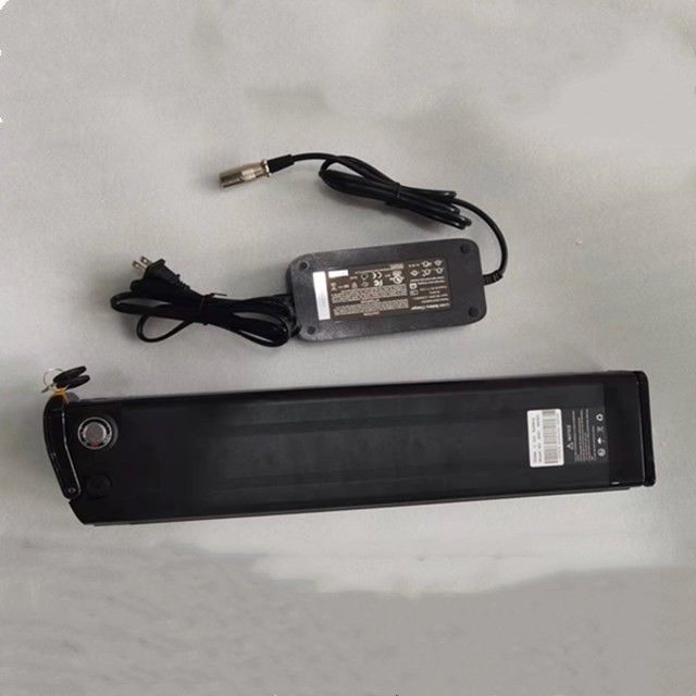 सिल्वर फिश लिथियम बैटरी 48V 25Ah लंबाई 630mm चार्जर के साथ ई बाइक के लिए