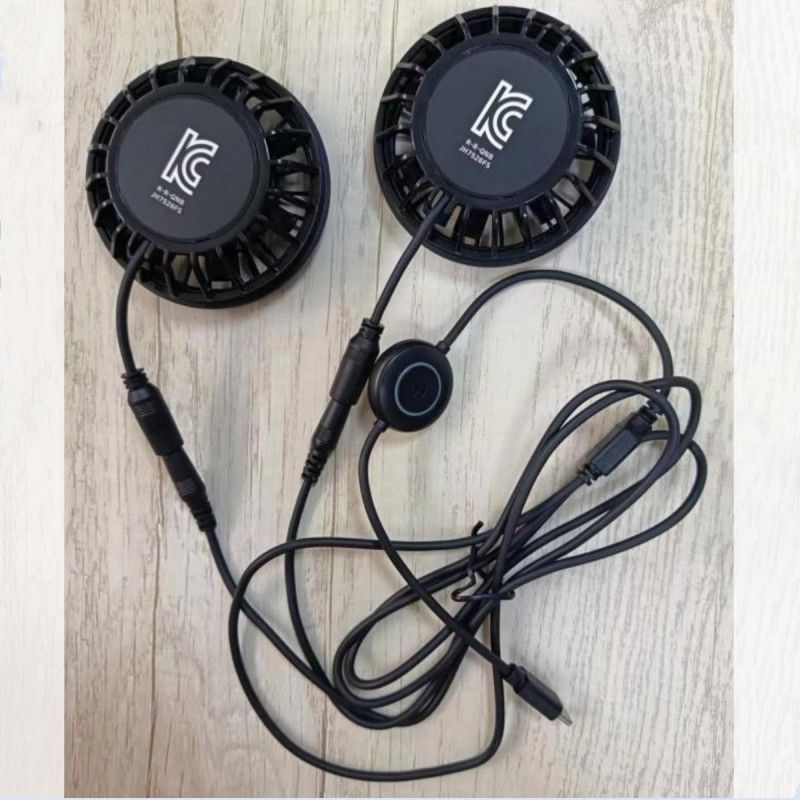 पैंट पंखे 2pcs छोटे शीतलन पंखे 5V प्रकार-सी प्लग के साथ