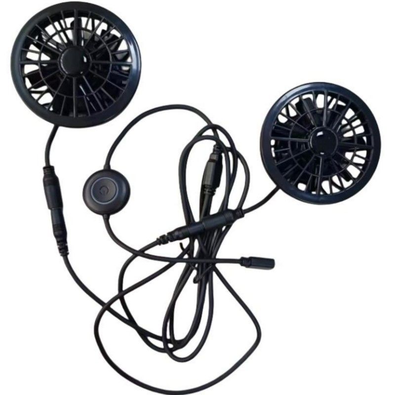 पैंट पंखे 2pcs छोटे शीतलन पंखे 5V प्रकार-सी प्लग के साथ