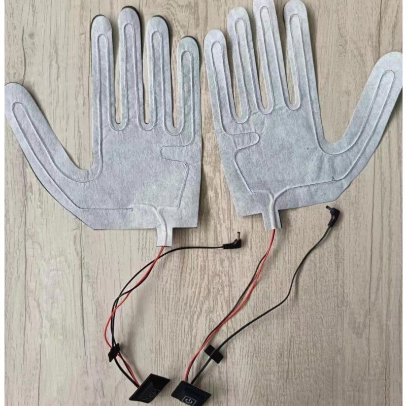 डीसी 3.5x1.35 मिमी प्लग के साथ दस्ताने के लिए कस्टम 7.4V हीटिंग पैड
