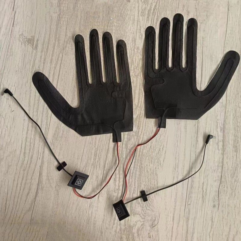 डीसी 3.5x1.35 मिमी प्लग के साथ दस्ताने के लिए कस्टम 7.4V हीटिंग पैड