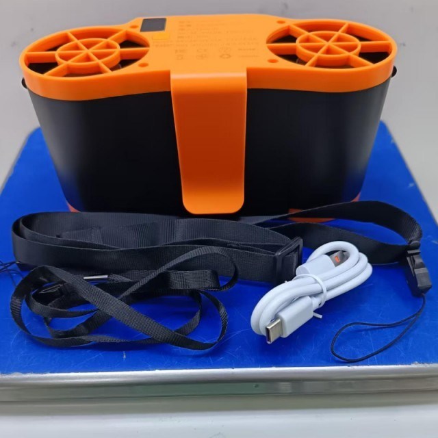 20000mAh बैटरी पोर्टेबल कमर फैन 6 एडजस्टेबल स्पीड लेवल और पावर बैंक फंक्शन