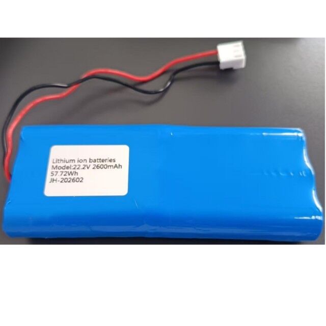 कस्टम रिचार्जेबल 18650 लिथियम आयन बैटरी पैक 22.2v 2600mAh 3Pin कनेक्टर के साथ