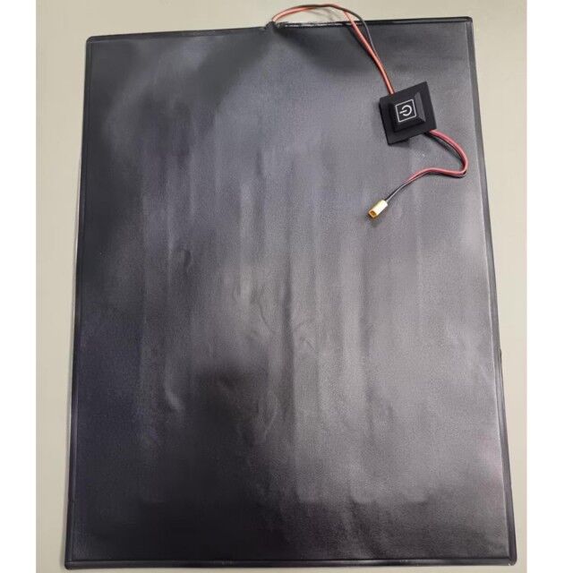 Custom Heating Pad PVC 30x40cm 24v with XT30 Male Plug For Battery Working Under Ice Cold Enviroment