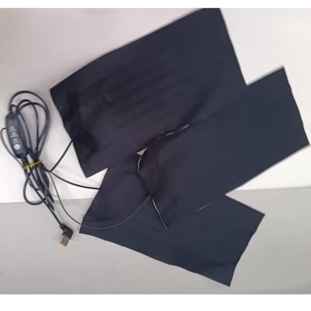 कस्टम हीटिंग पैड 30X15 सेमी 3 पैड एक 12 वी कपड़े हीटर में हीटिंग कुर्सी के लिए यूएसबी स्विच नियंत्रक के साथ